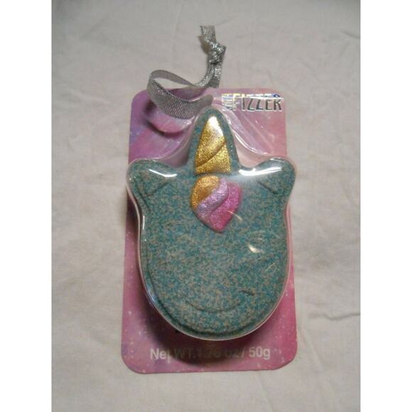NEW green Unicorn Face Bath Fizzer Bomb Spa 1.76oz Great Girls party favor Gifts - Picture 4 of 4
